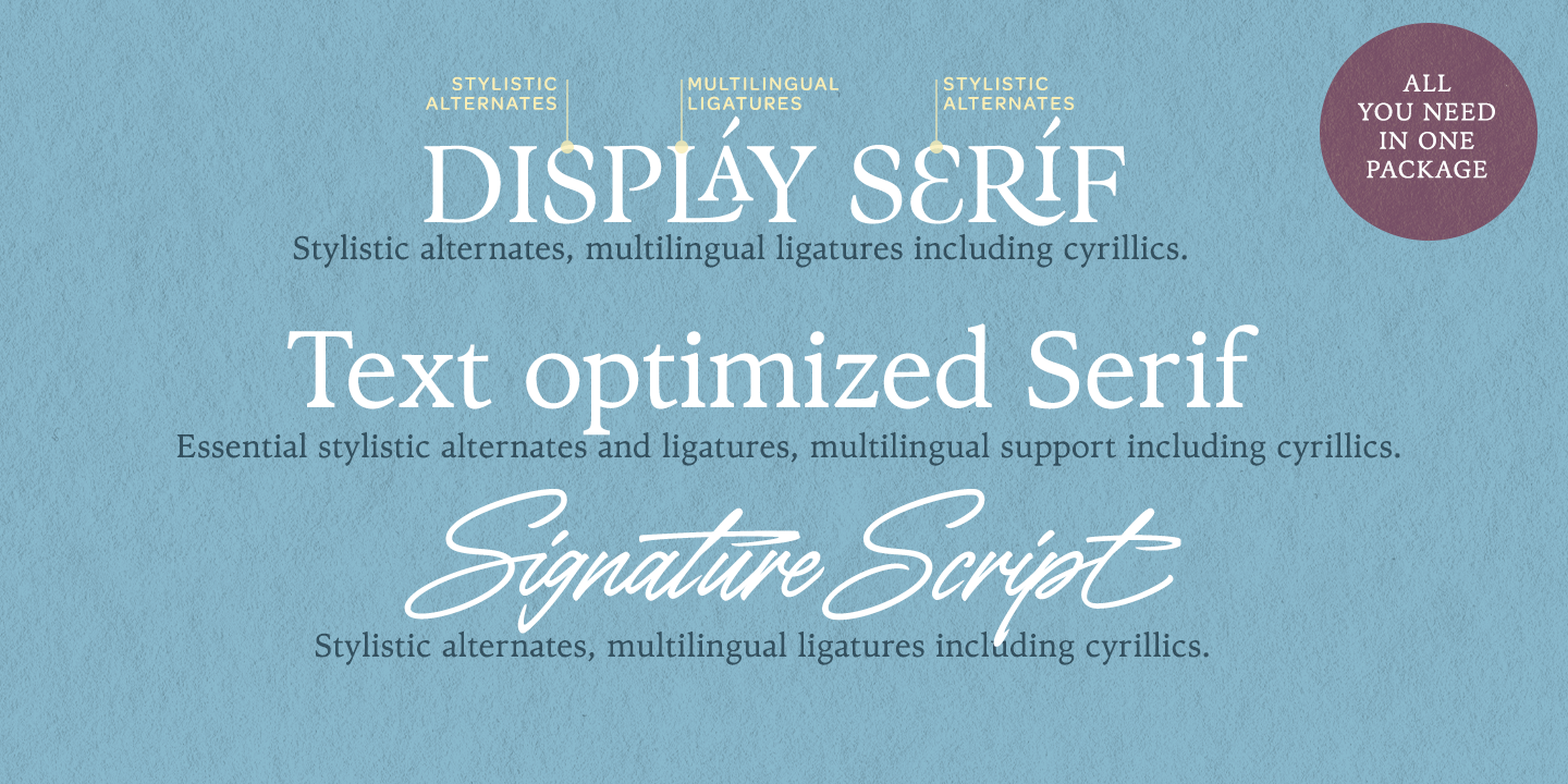 The Youngest Serif Display Font preview